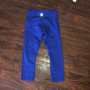 Blue lululemon work our pants size 8